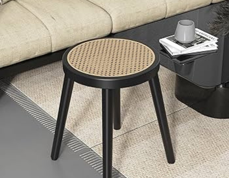 wooden stool emb 3 legs