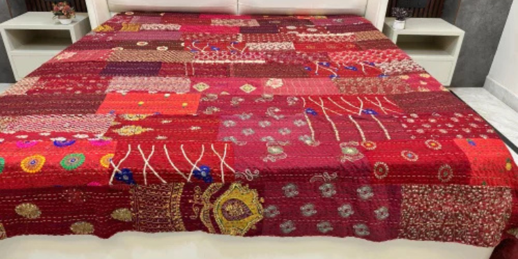 cotton bedcover gujrati set
